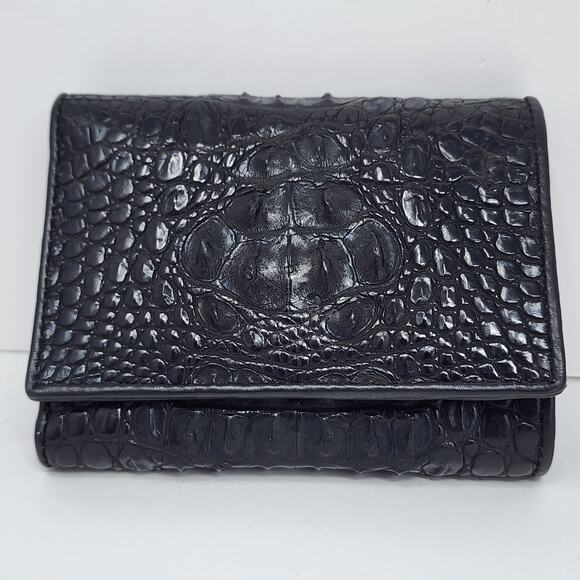 Unknown Handbags - Black Crocodile Wallet